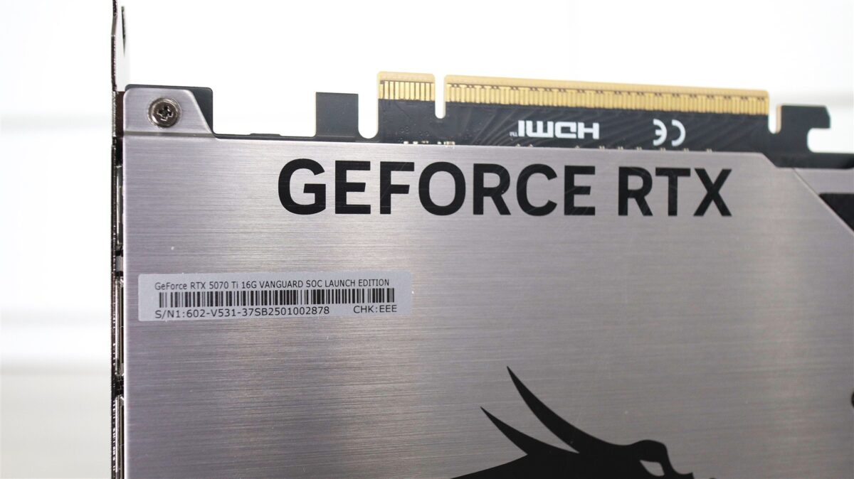 Placa video MSI GeForce RTX 5070 Ti 16G VANGUARD SOC LAUNCH EDITION - review