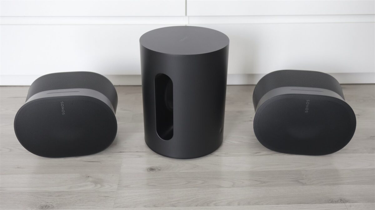 Sistem Sonos ERA 300 cu subwoofer Sonos Sub Mini