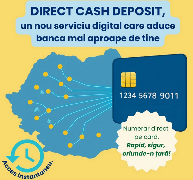 PoÅta RomÃ¢nÄ lanseazÄ un serviciu digital interesant â depunerea de cash direct pe cardurile bancare (indiferent de banca emitentÄ)