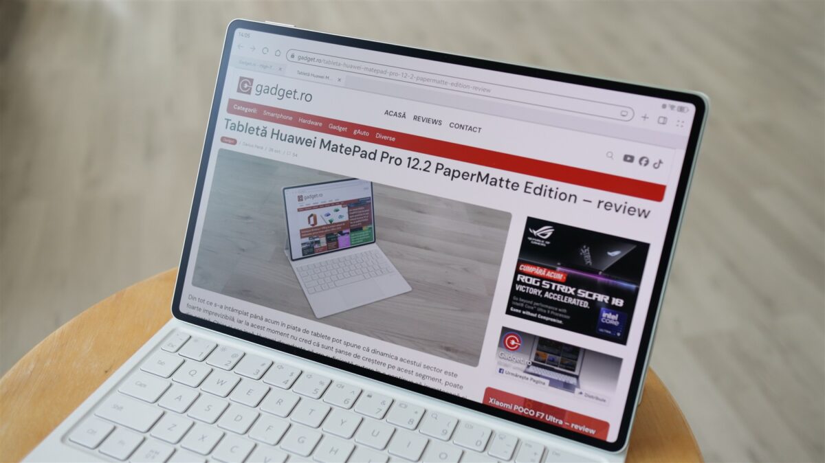 Tableta Huawei MatePad Pro 12.2 2025 PaperMatte Edition - review