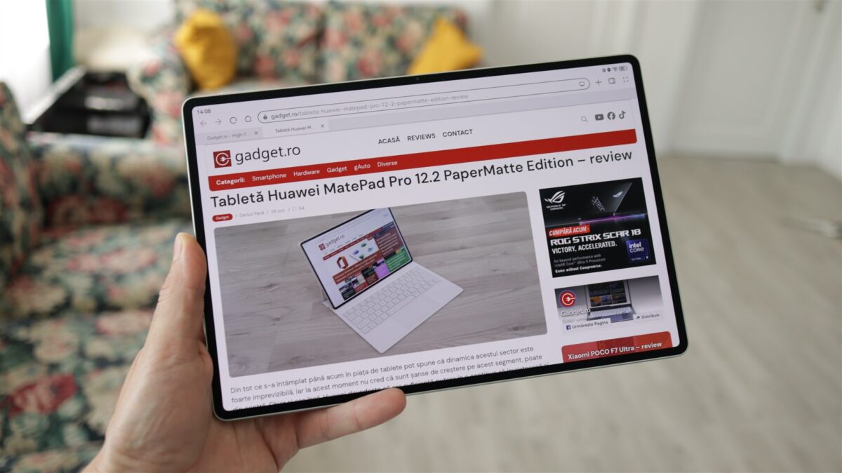Tableta Huawei MatePad Pro 12.2 2025 PaperMatte Edition - review