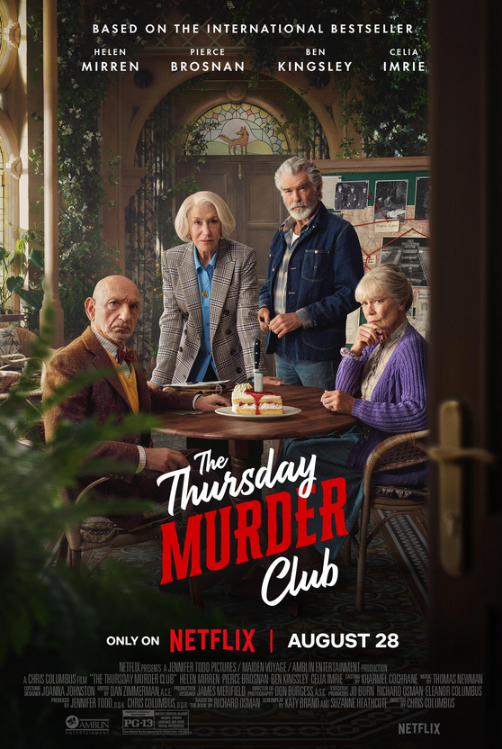 Am vÄzut The Thursday Murder Club, filmul numÄrul 1 pe Netflix pe 31 august 2025, iar acesta este mai mult simpatic Åi mai puÅ£in intrigant
