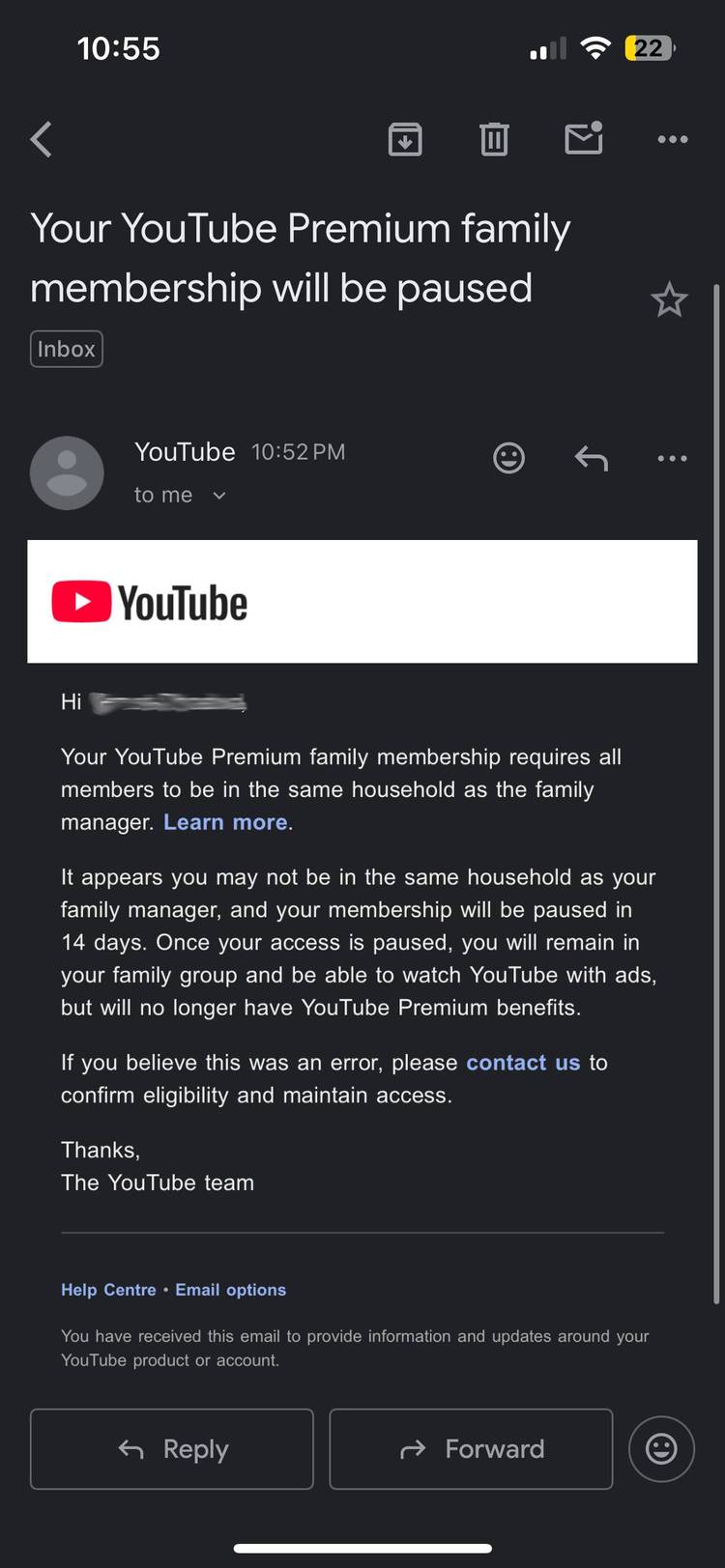 Åi tu YouTube? Share account-ul din abonamentul Youtube Premium Family poate fi blocat dacÄ membri familiei nu locuiesc Ã®n aceeaÅi casÄ