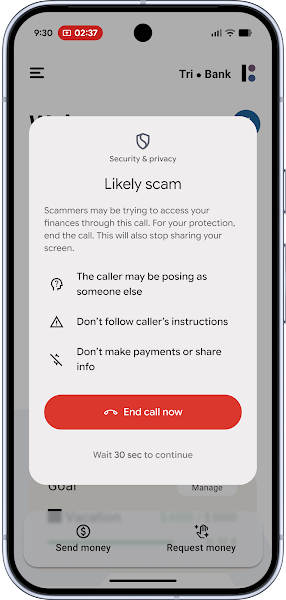 Un viitor update Android va informa utilizatorii cÃ¢nd un apel telefonic are potenÅ£ial sÄ fie scam (dupÄ anumite semne, sistemul va transmite cÄ ceva nu este Ã®n regulÄ, cÄ poate fi o fraudÄ)