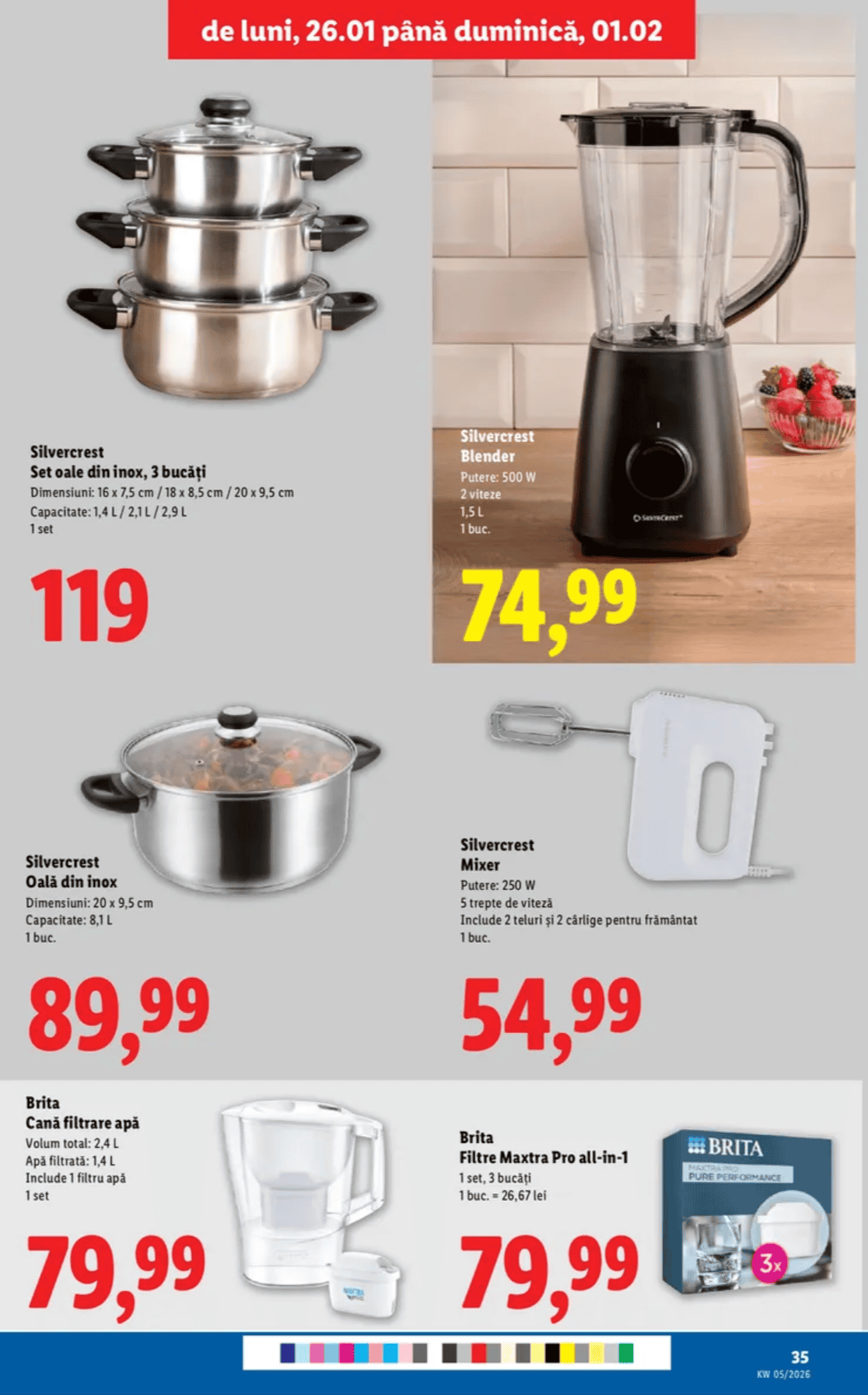 Blender puternic de 500W, aparat de bucătărie pentru smoothie-uri, fulgi, sosuri rapide.