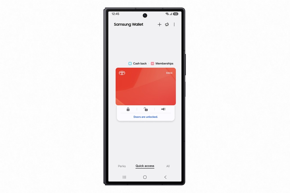 Primul automobil Toyota ce poate fi blocat, deblocat Èi pornit cu Samsung Wallet din ianuarie 2026