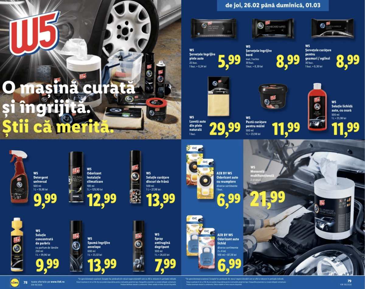 Mașină de curățat auto W5, soluție de întreținere și curățare pentru mașini, cu rezultate excelente.