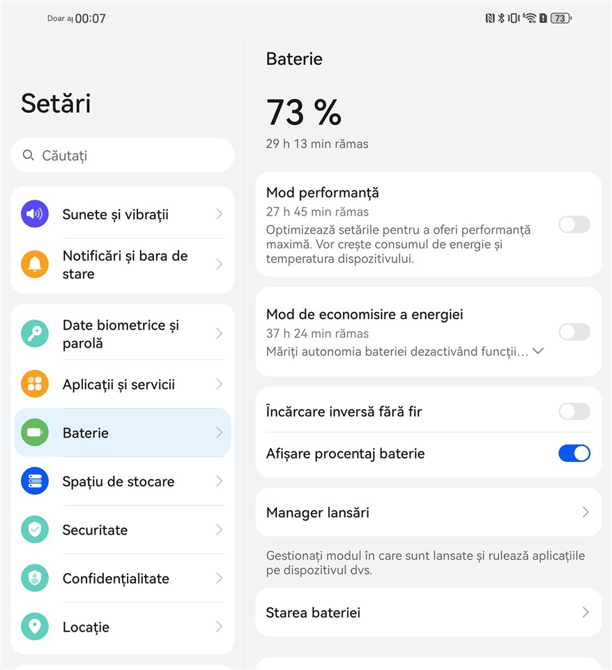 Autonomie HUAWEI Mate X7