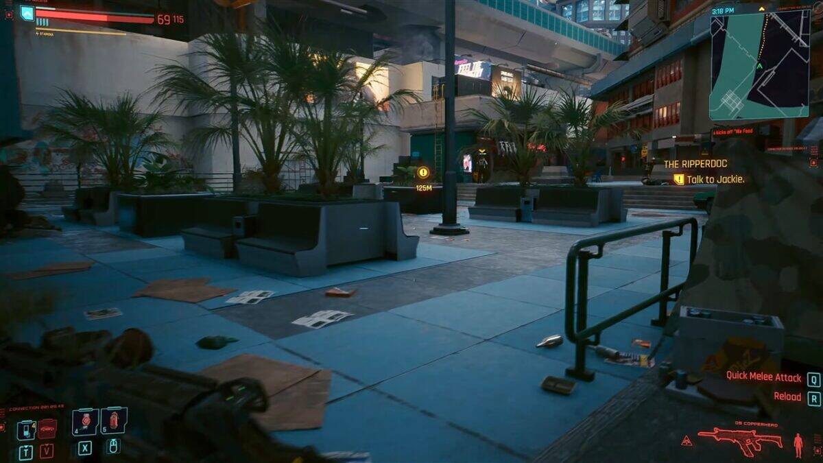 Screenshot Cyberpunk 2077 test cu memoria RAM DDR5 XPG Lancer Blade si SSD Legend 860