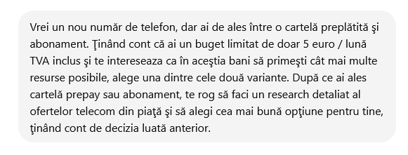 I-am Ã®ntrebat pe ChatGPT Åi pe Google Gemini ce ar alege azi Ã®ntre cartelÄ preplÄtitÄ Åi abonament, la un buget lunar de maxim 5 euro Åi care este cea mai bunÄ ofertÄ pe care o recomandÄ Ã®n martie 2026