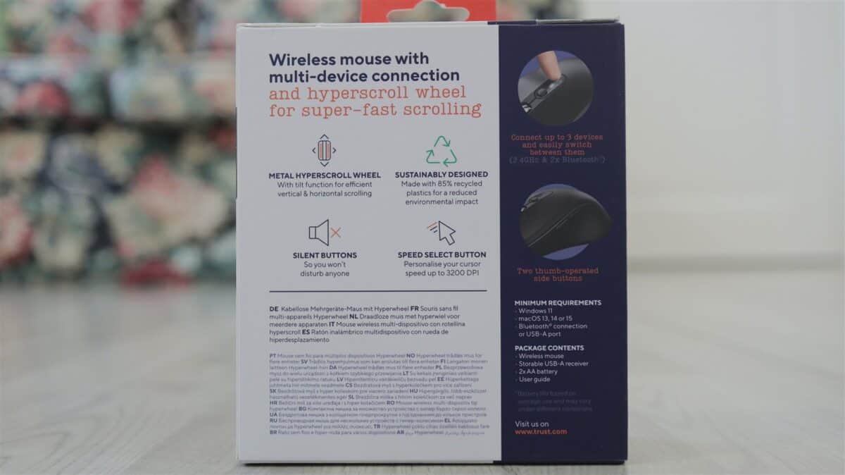 Mouse wireless multi-device Trust Ferro Hyperscroll - review