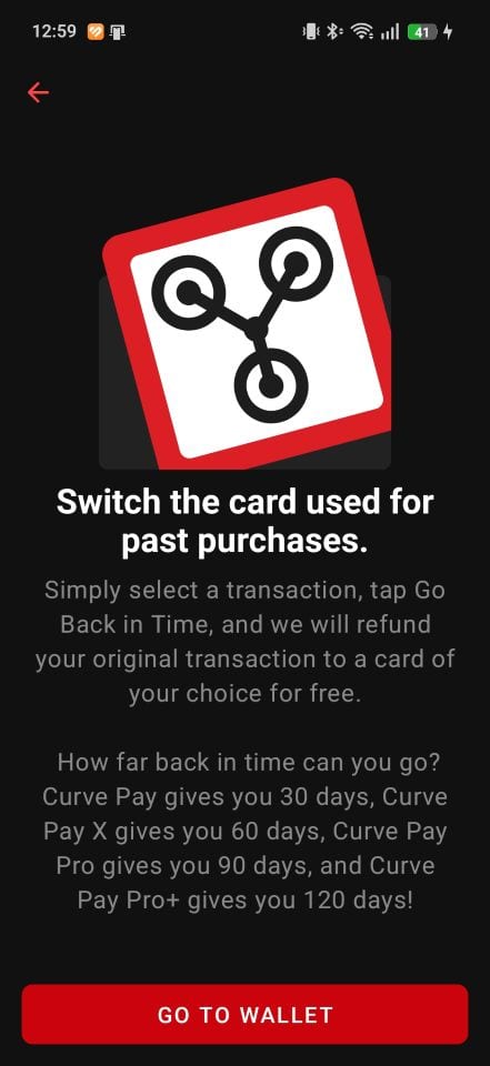 Curve Pay Go Back in Time