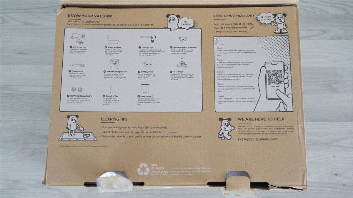 Aspirator vertical fara cablu Ultenic U16 Flex - review