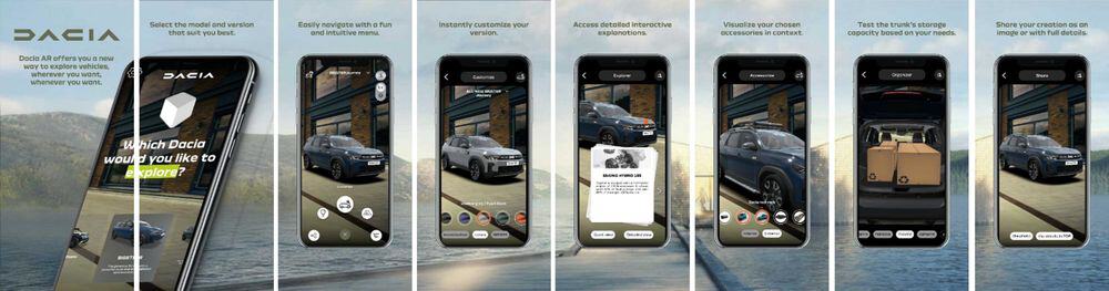 Dacia anunÅ£Ä lansarea Ã®n RomÃ¢nia a aplicaÅ£iei Dacia AR, cea care permite vizualizarea gamei de maÅini Ã®n realitate augmentatÄ