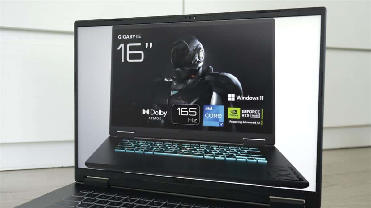 Laptop gaming GIGABYTE Gaming A16 (GA6H) - review