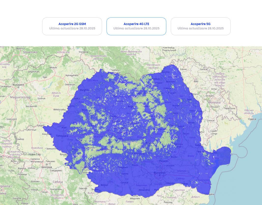Digi Mobil nu Åi-a mai actualizat harta cu acoperirea 2G / 4G / 5G din octombrie 2025 (sÄ fie o simplÄ neglijenÅ£Ä sau sÄ arate o Ã®ncetinire a investiÅ£iilor Ã®n infrastructura din RomÃ¢nia)