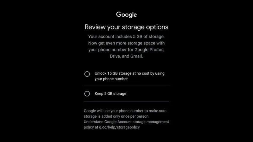 Google se gÃ¢ndeÅte sÄ ofere Ã®n unele cazuri doar 5 GB stocare gratuitÄ noilor conturi Gmail