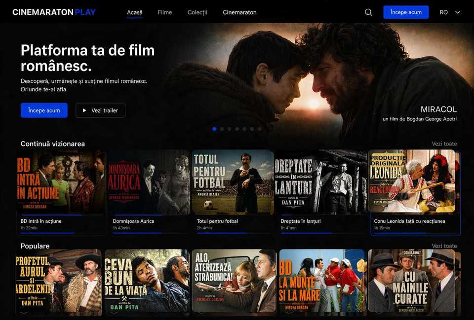 Grupul Clever Media anunÅ£Ä lansarea oficialÄ a primei platforme de streaming video doar cu filme romÃ¢neÅti, Cinemaraton Play, fÄrÄ ca aceasta sÄ fie Ã®ncÄ disponibilÄ