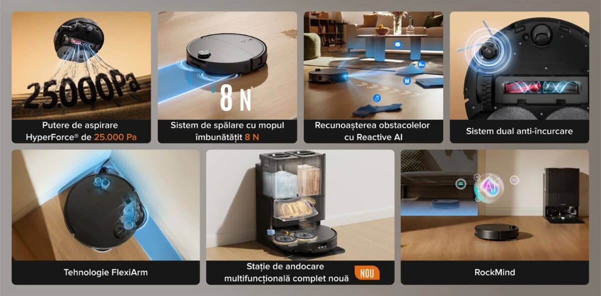 Roborock lanseazÄ Qrevo Edge 2 Ã®n RomÃ¢nia – robot de aspirare cu Ã®nÄlÈime de 7.98 cm Èi perii anti-Ã®ncÃ¢lcire