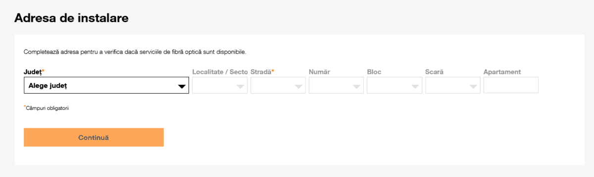 Cum poÅ£i verifica Ã®n 3 paÅi simpli dacÄ adresa unde locuieÅti este eligibilÄ pentru internetul prin fibrÄ Åi televiziunea prin cablu de la Orange?