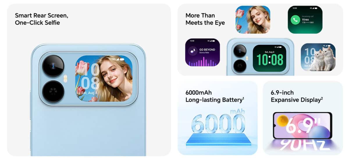 Honor Play20A sau cum aratÄ un smartphone foarte modest cu display secundar pe spate