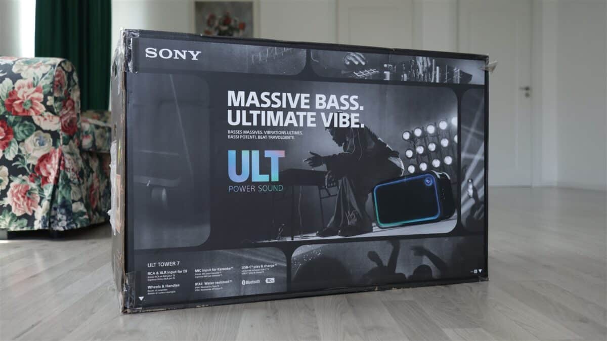 Boxa portabila Sony ULT Tower 7 - review