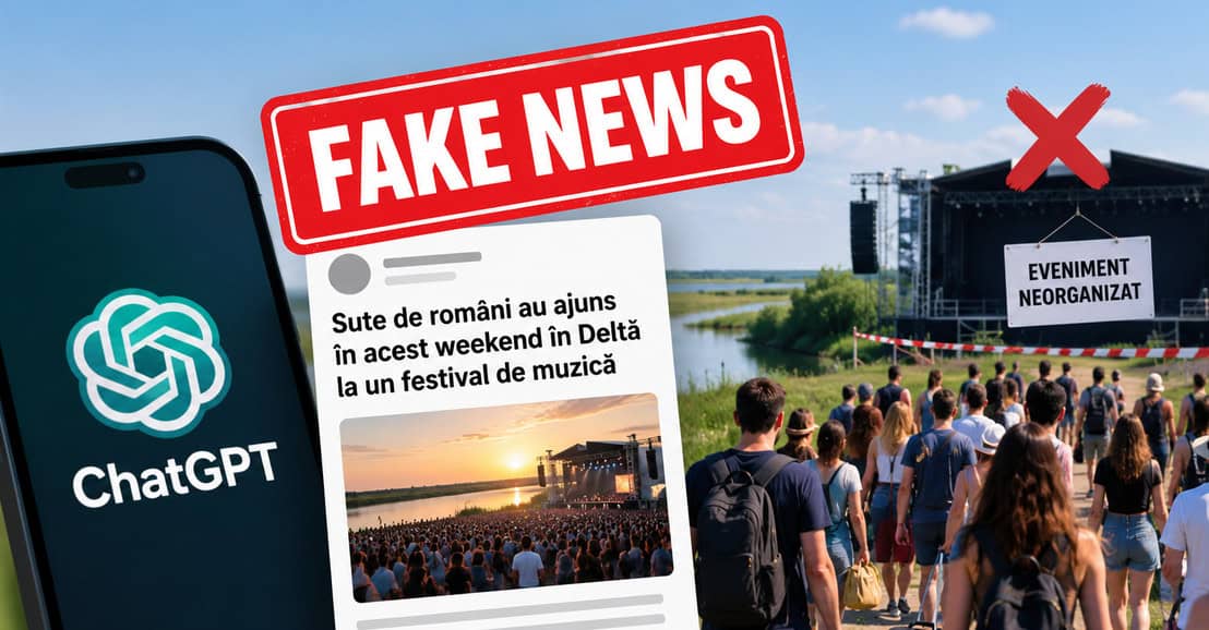 ChatGPT a creat primul fake news naÅ£ional generat de un AI (sute de romÃ¢ni au ajuns Ã®n acest weekend Ã®n DeltÄ la un festival ce nu s-a organizat)