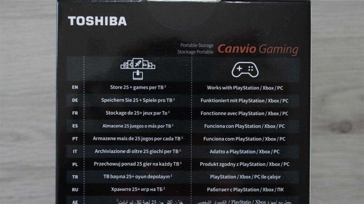 HDD extern Toshiba Canvio Gaming 4TB - review