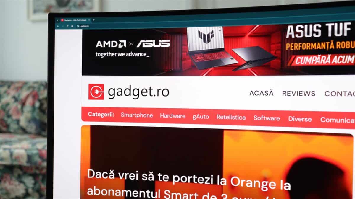 Monitor curbat de gaming ASUS ROG Swift OLED PG34WCDN - review