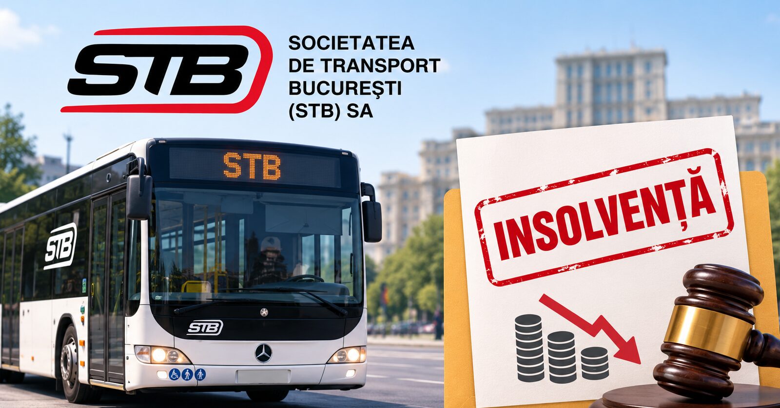 Societatea de Transport BucureÅti (STB) SA a intrat oficial Ã®n insolvenÅ£Ä