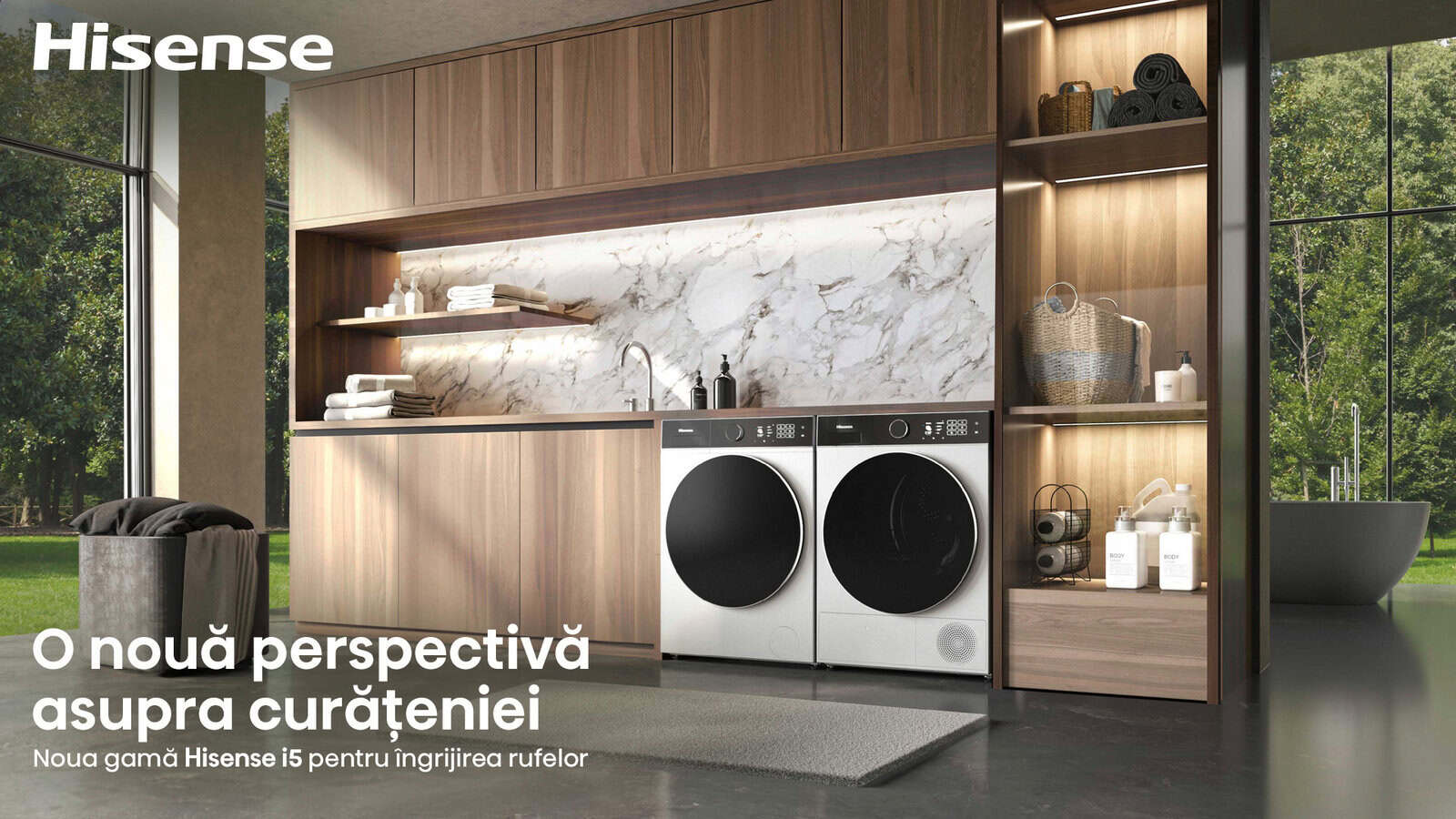 Hisense Infinite Series 5, noua generaÈie de maÈini de spÄlat Èi uscÄtoare inteligente, create pentru locuinÈe moderne