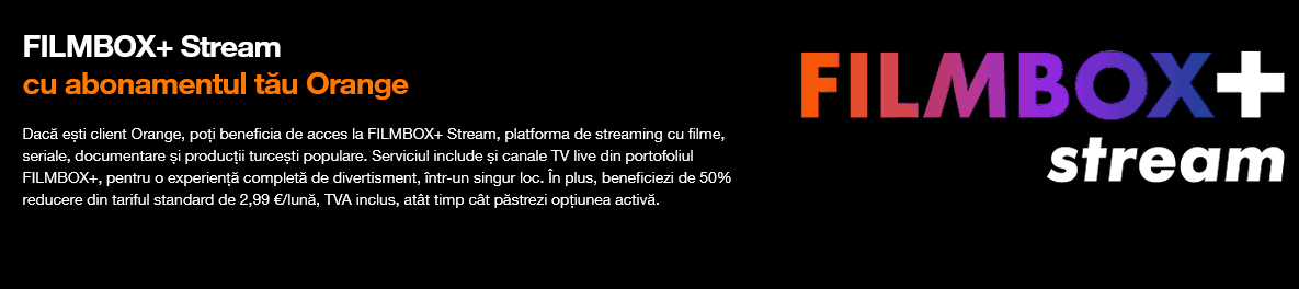 Orange RomÃ¢nia anunÅ£Ä introducerea unei noi platforme de streaming video Ã®n oferta sa, iar dacÄ te abonezi pÃ¢nÄ pe 31 ianuarie 2027, primeÅti 50% reducere pe viaÅ£Ä