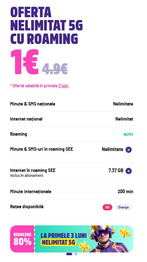 Orange YOXO se dÄ mai ieftin ca pÃ¢inea, astfel cÄ abonamentul NELIMITAT costÄ Ã®n primele 3 luni doar 1 euro / lunÄ