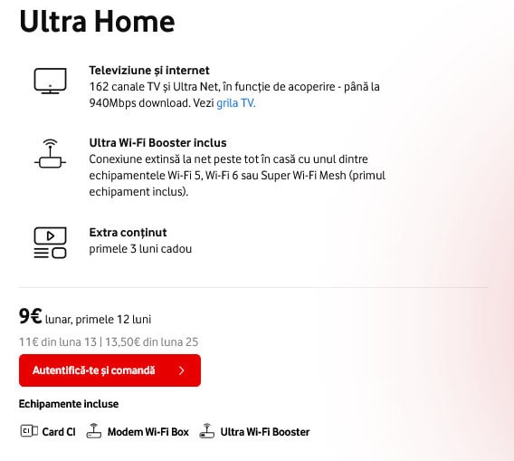 Vodafone scumpeÅte toate pachetele de televiziune Åi internet fix Ã®n RomÃ¢nia (care sunt noile preÅ£uri?)